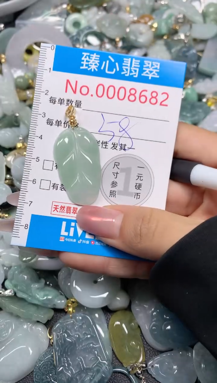 【闪购商品】翡翠颈饰未镶嵌含绳0008682