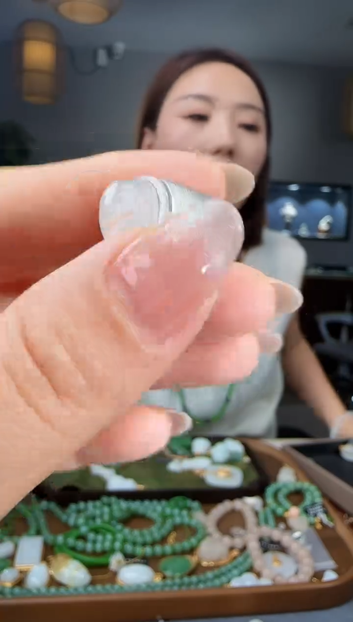 和田玉戒指银S925镶嵌1