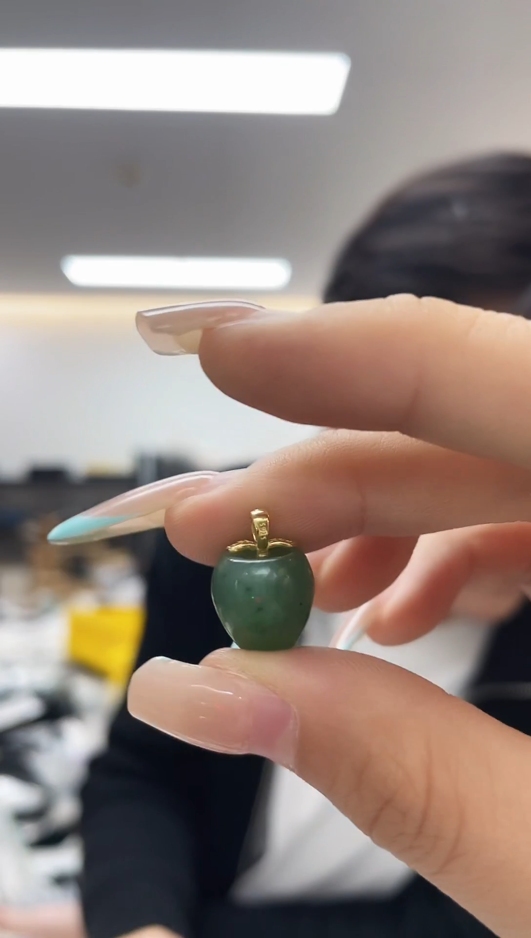 颈饰银S925镶嵌和田玉（多样性发一件）