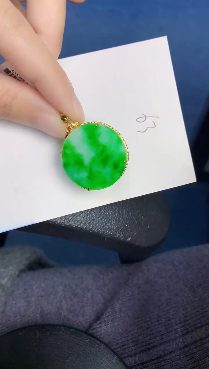 【闪购商品】翡翠颈饰18K金镶嵌000000000