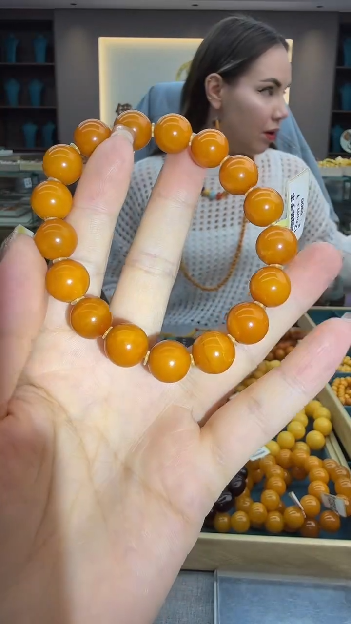 手链琥珀未镶嵌50假一罚三