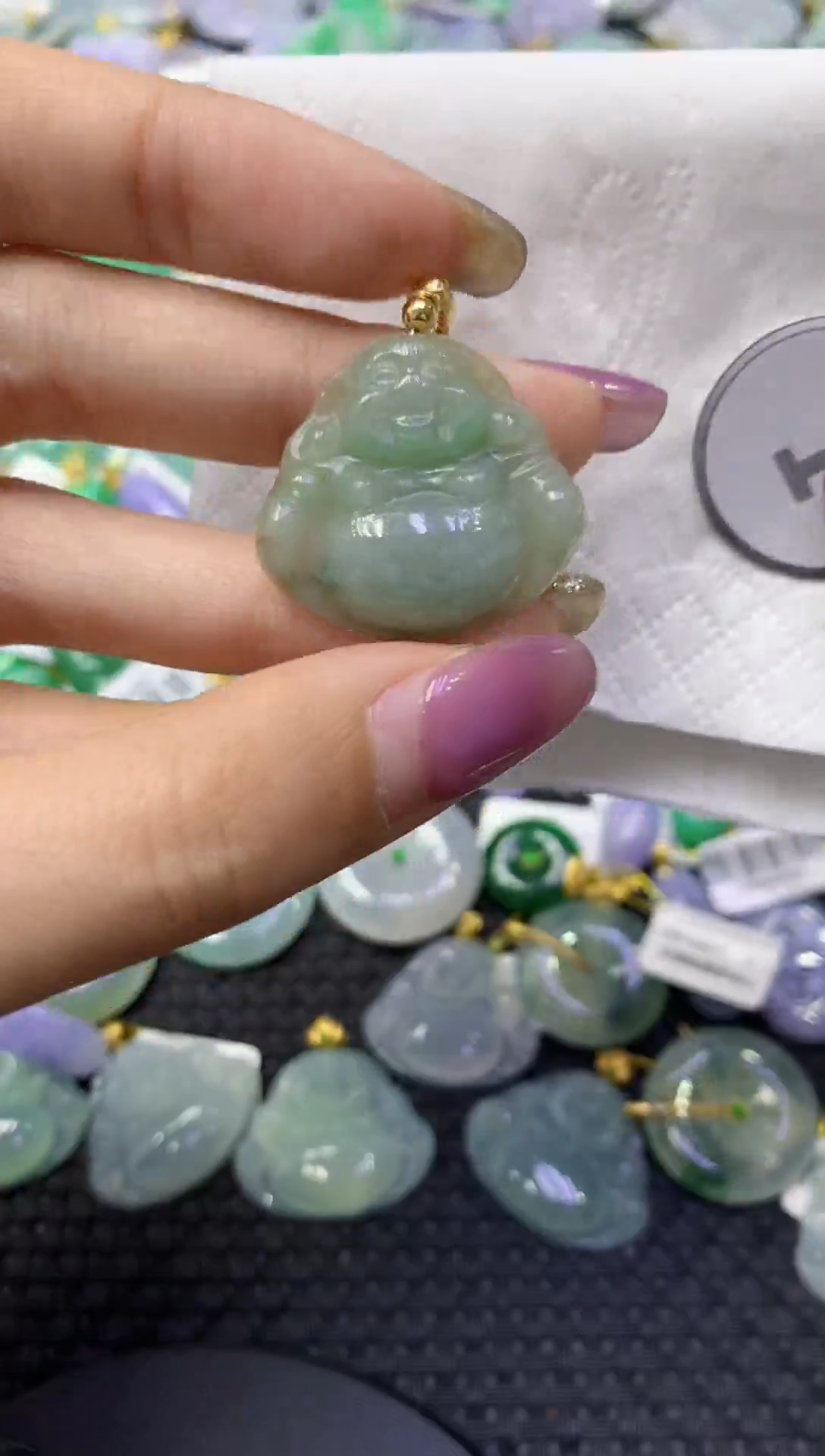 颈饰未镶嵌翡翠天然缅甸翡翠A货