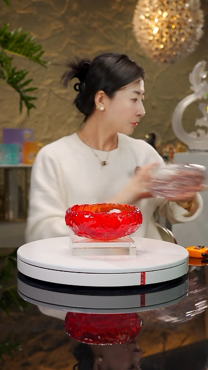 【闪购商品】瓷片红色小果碗开播浮力