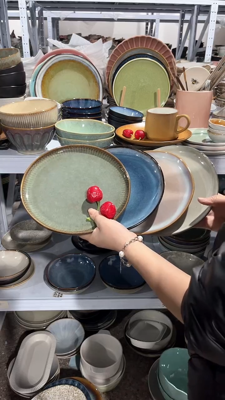 【闪购商品】瓷片外贸尾货瑕疵满20包邮X4 小盘组合