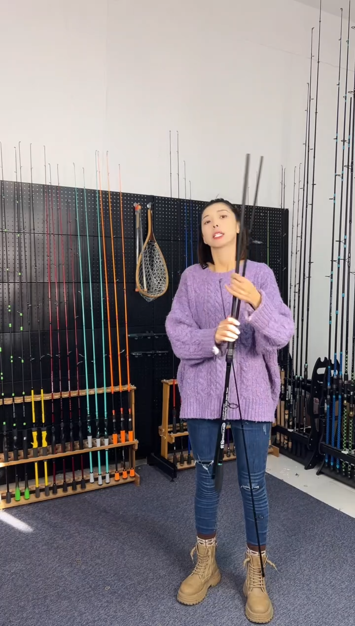 3.6m碳素绿松三节竿3.6米直柄（瑕疵尾货竿，没有售后，介意勿拍）