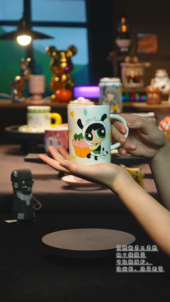 【闪购商品】杯陶瓷景德镇高温釉下彩&A823