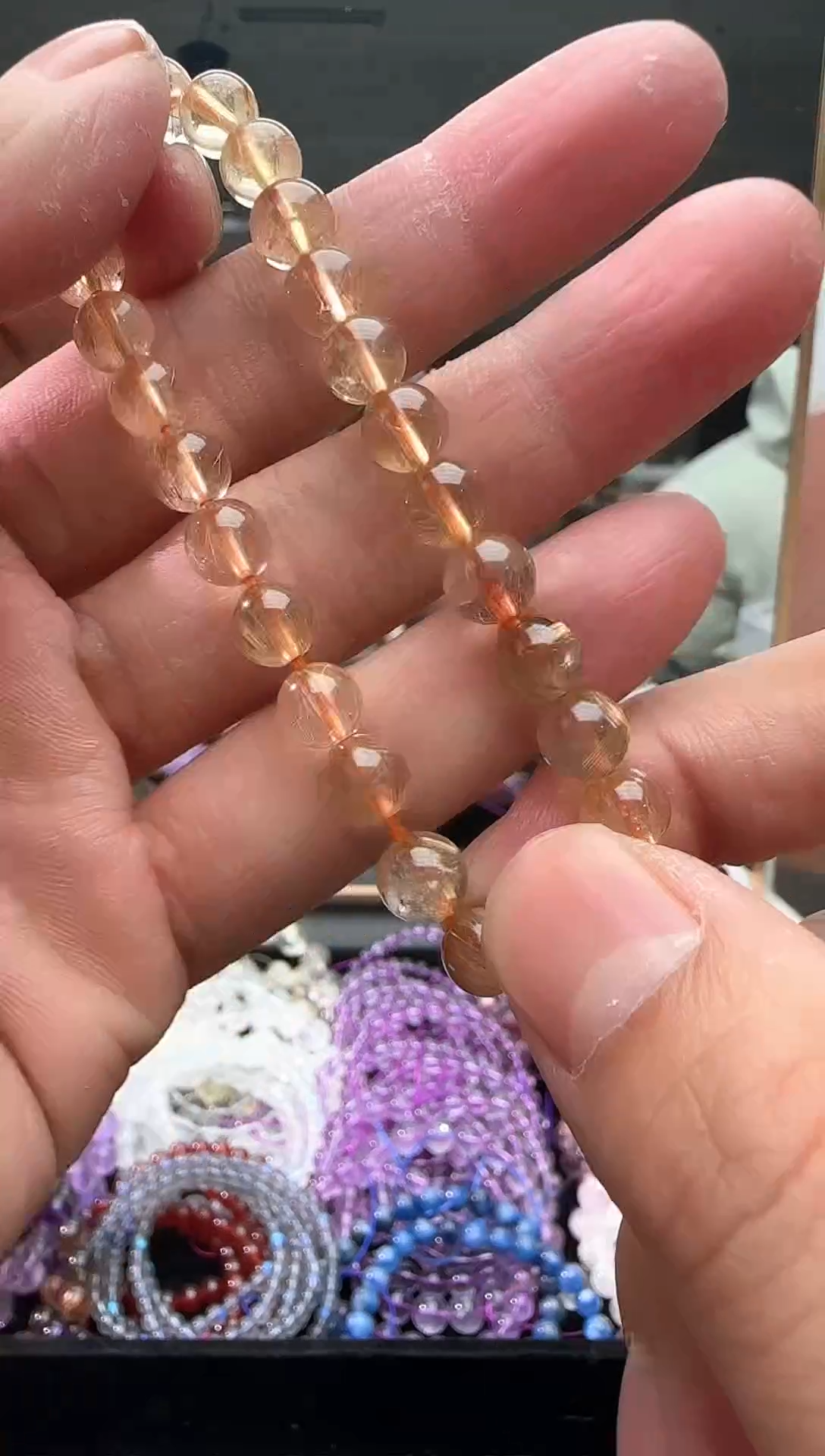 【闪购商品】水晶手链未镶嵌金发晶