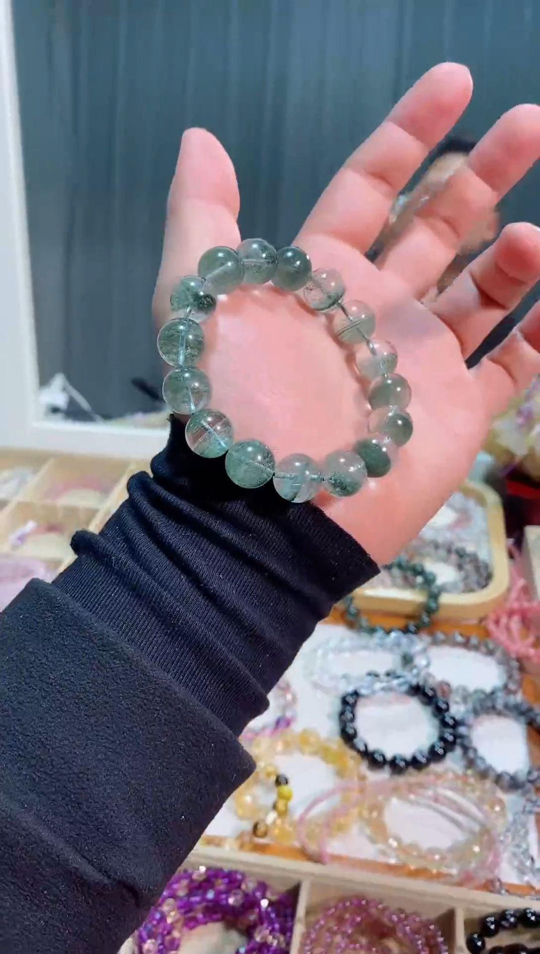 【闪购商品】水晶手链未镶嵌绿幽灵13m+ （多样性发其一）