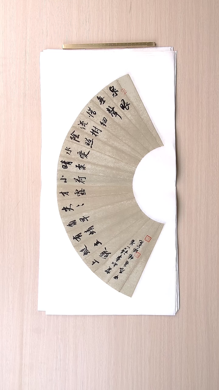 书法杨瑞宽 河南南阳68*34 扇面