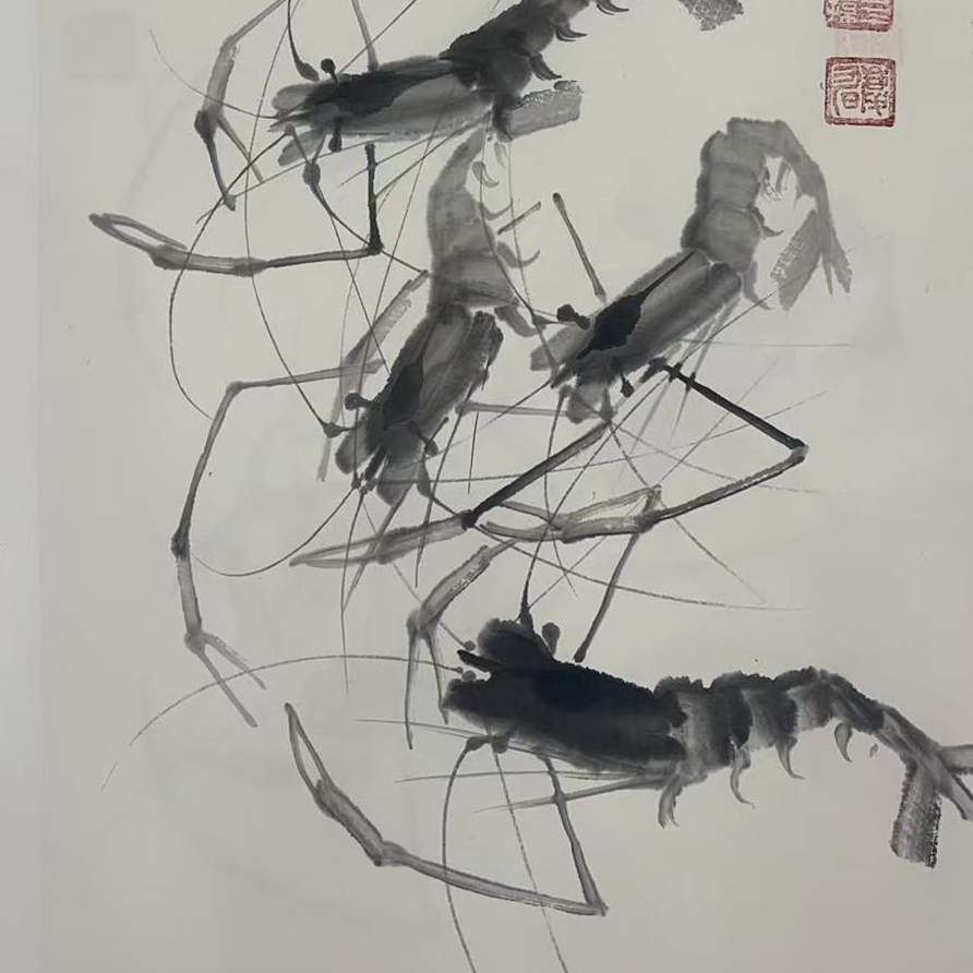 橱窗展示/山艺文化/ 孔庆旭老师/宣纸国画/带证书（展示）