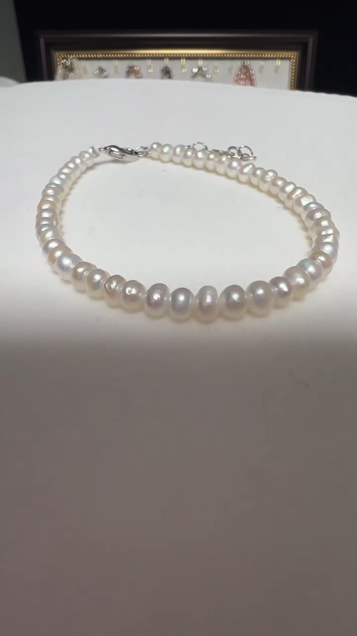 钛钢手绳淡水珍珠永丽珍珠严选
