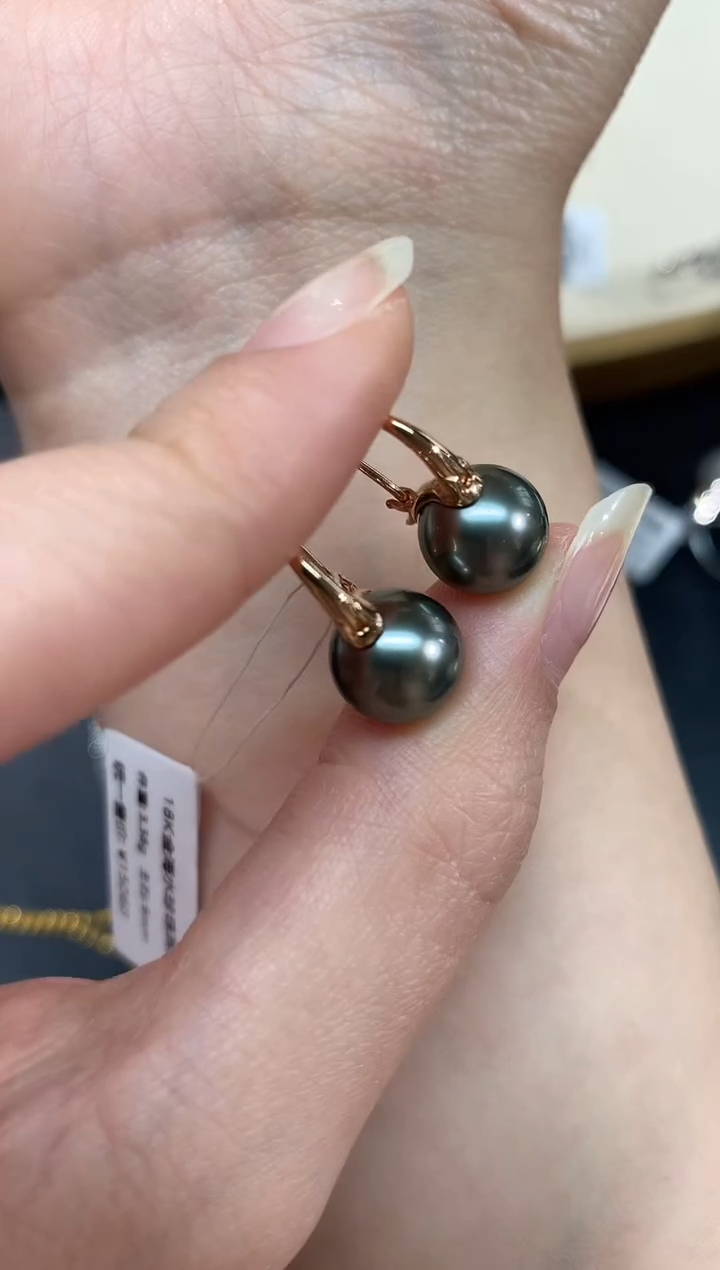 【闪购商品】海水珍珠耳饰18K金镶嵌A31|2380