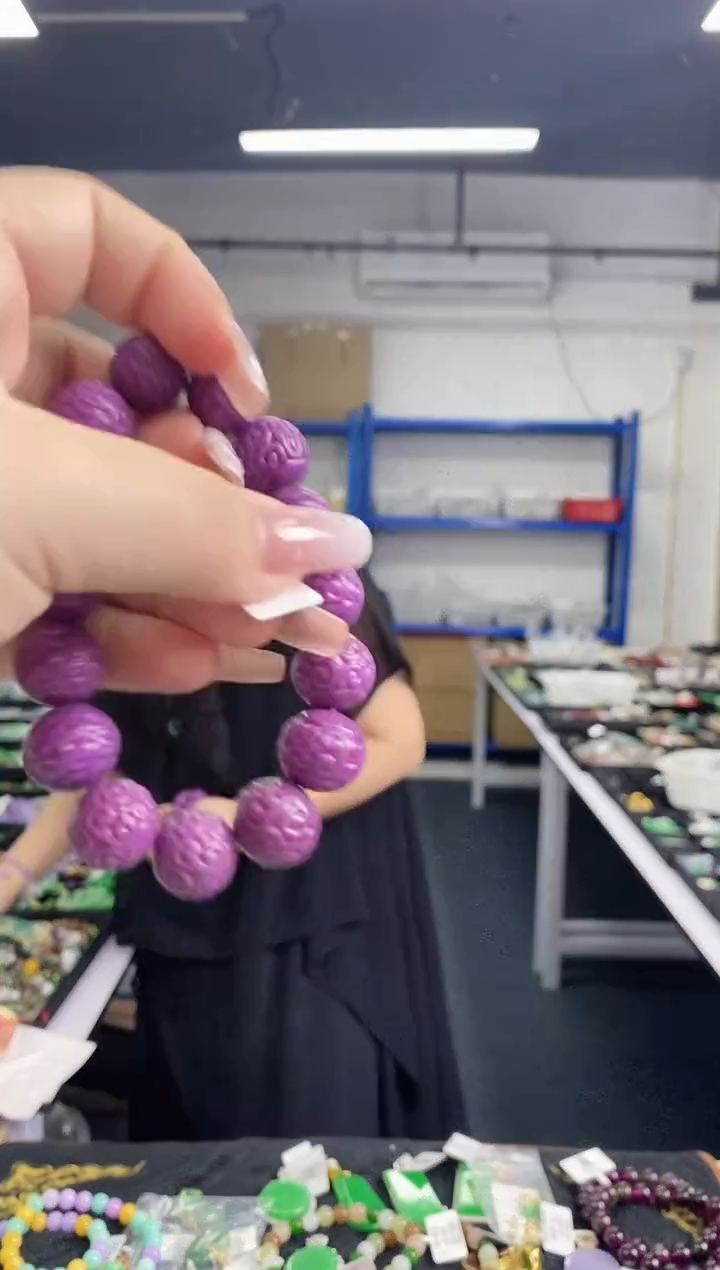 石英质玉手串合金多样性发其一，颜色微差