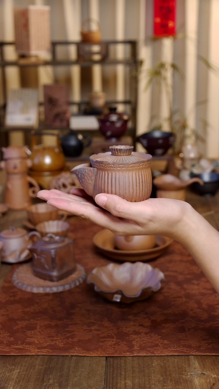 摆件老岩泥手抓宝瓶666