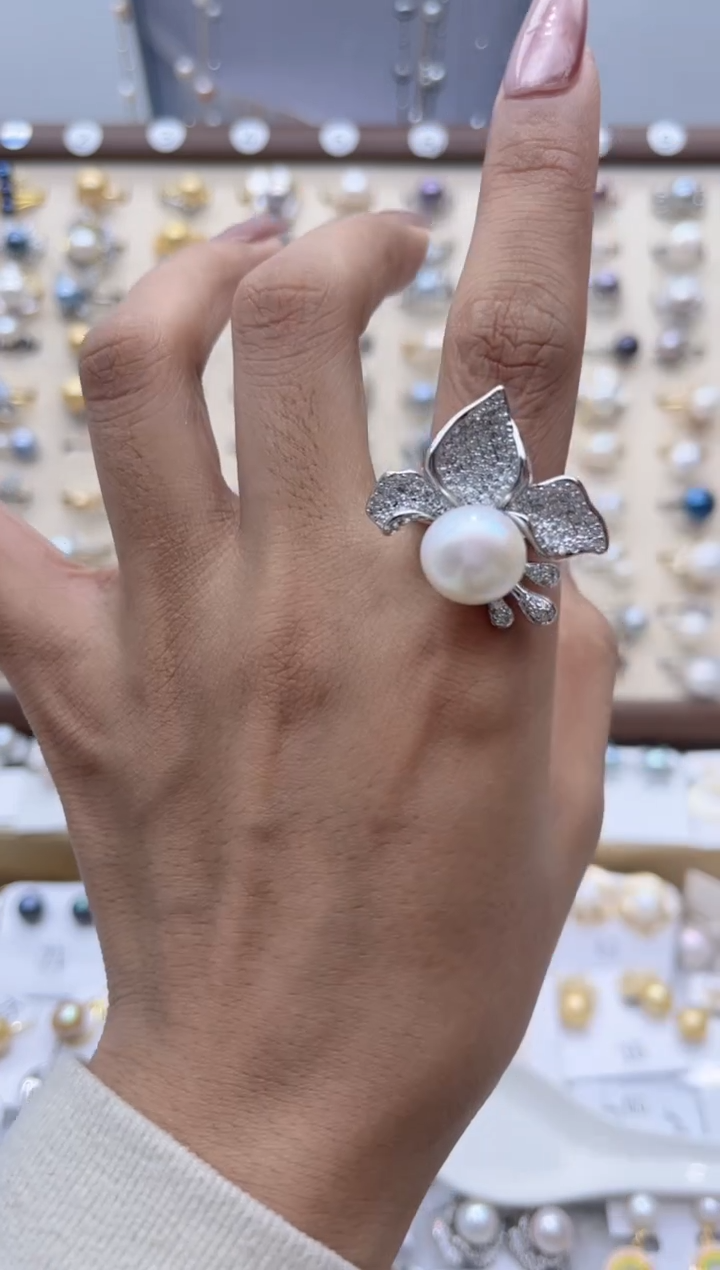 【闪购商品】淡水珍珠戒指合金64