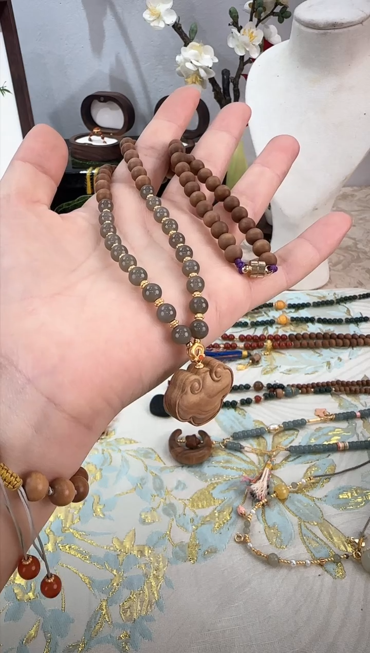 【闪购商品】檀香木其他印度老山檀香6mm项链