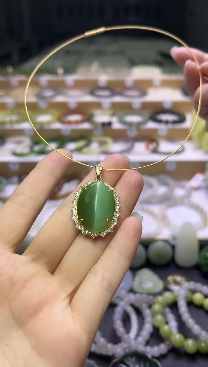 和田玉未镶嵌颈饰24号链接（一物一拍）