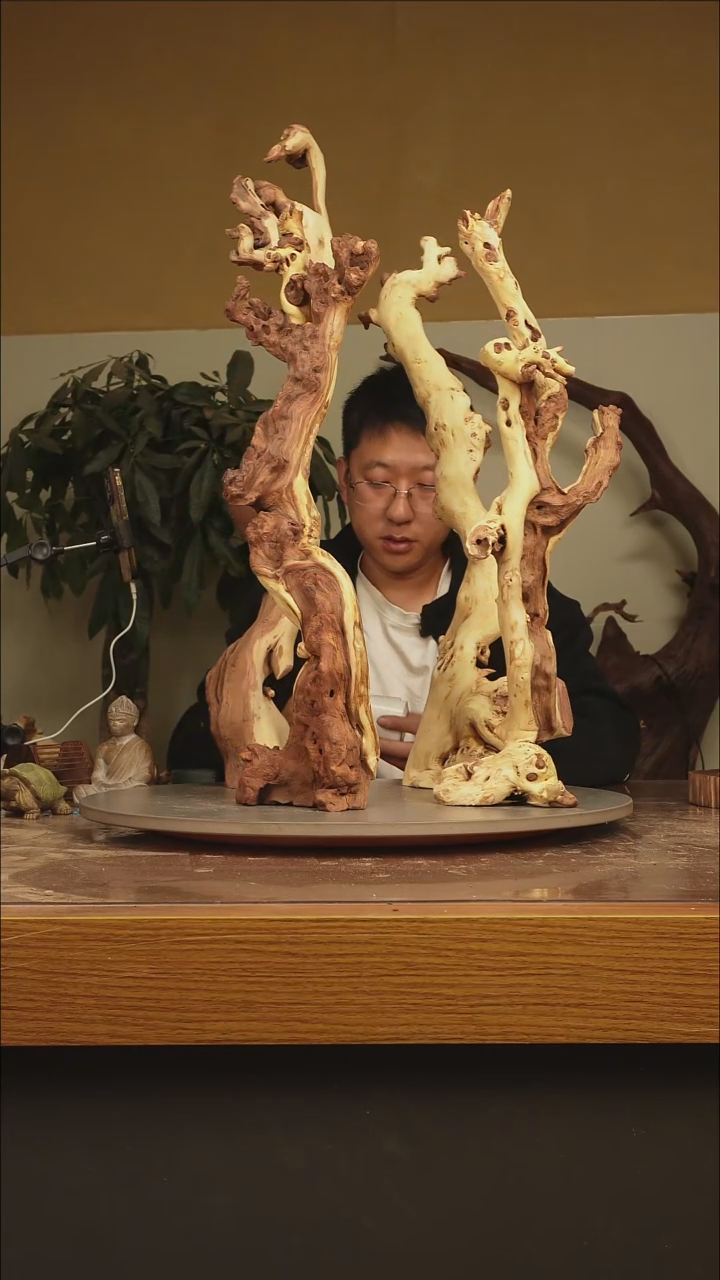 木用****1根雕摆件486