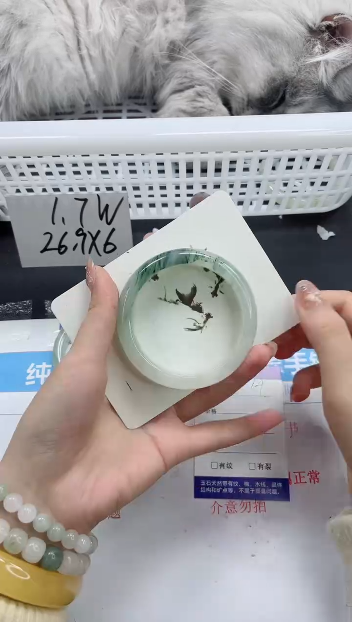 【闪购商品】石英质玉手镯未镶嵌k110-57.7