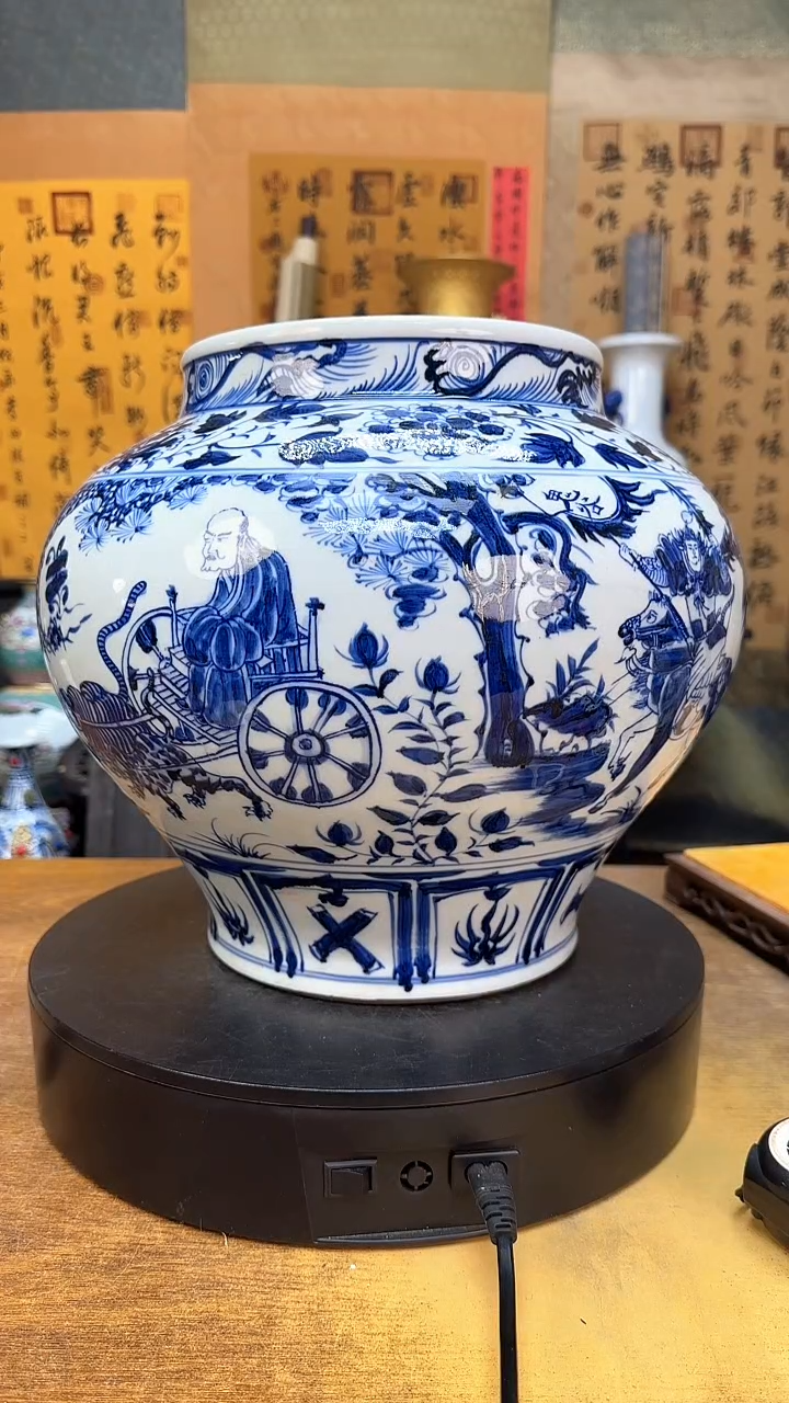 【闪购商品】瓶景德镇陶瓷客厅摆件鬼谷子大管