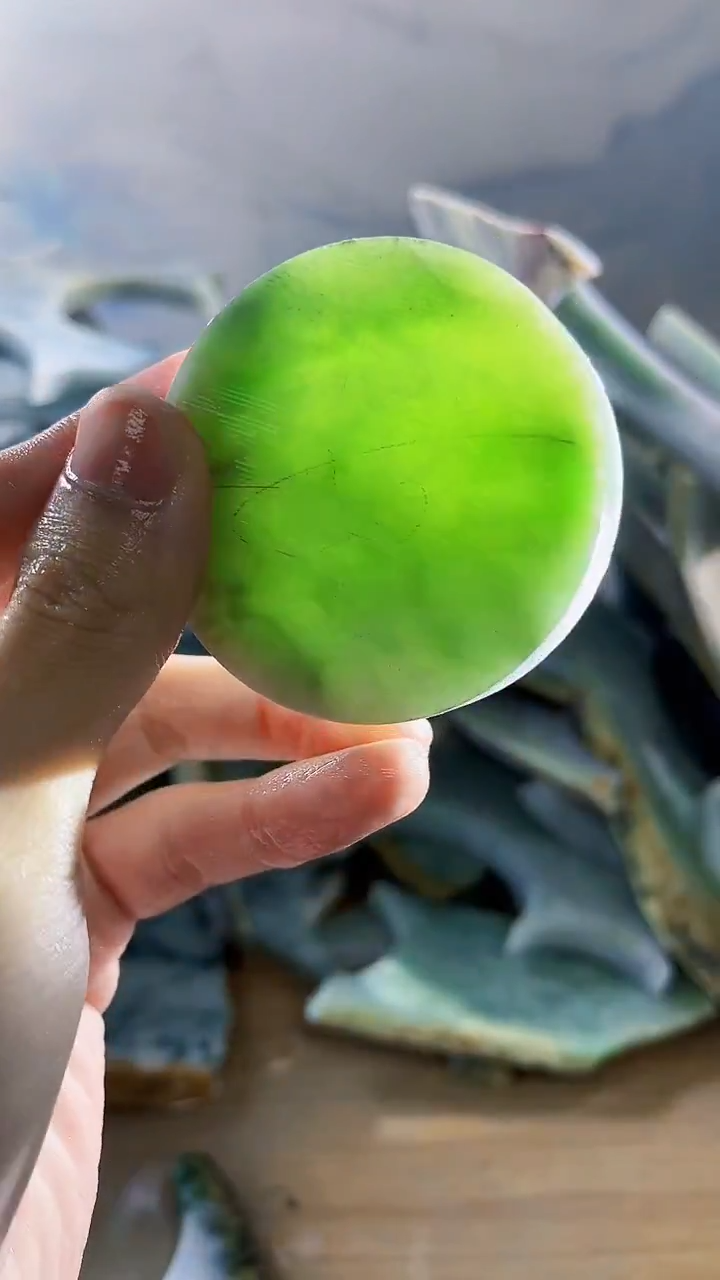 翡翠裸石缅甸翡翠A货文26