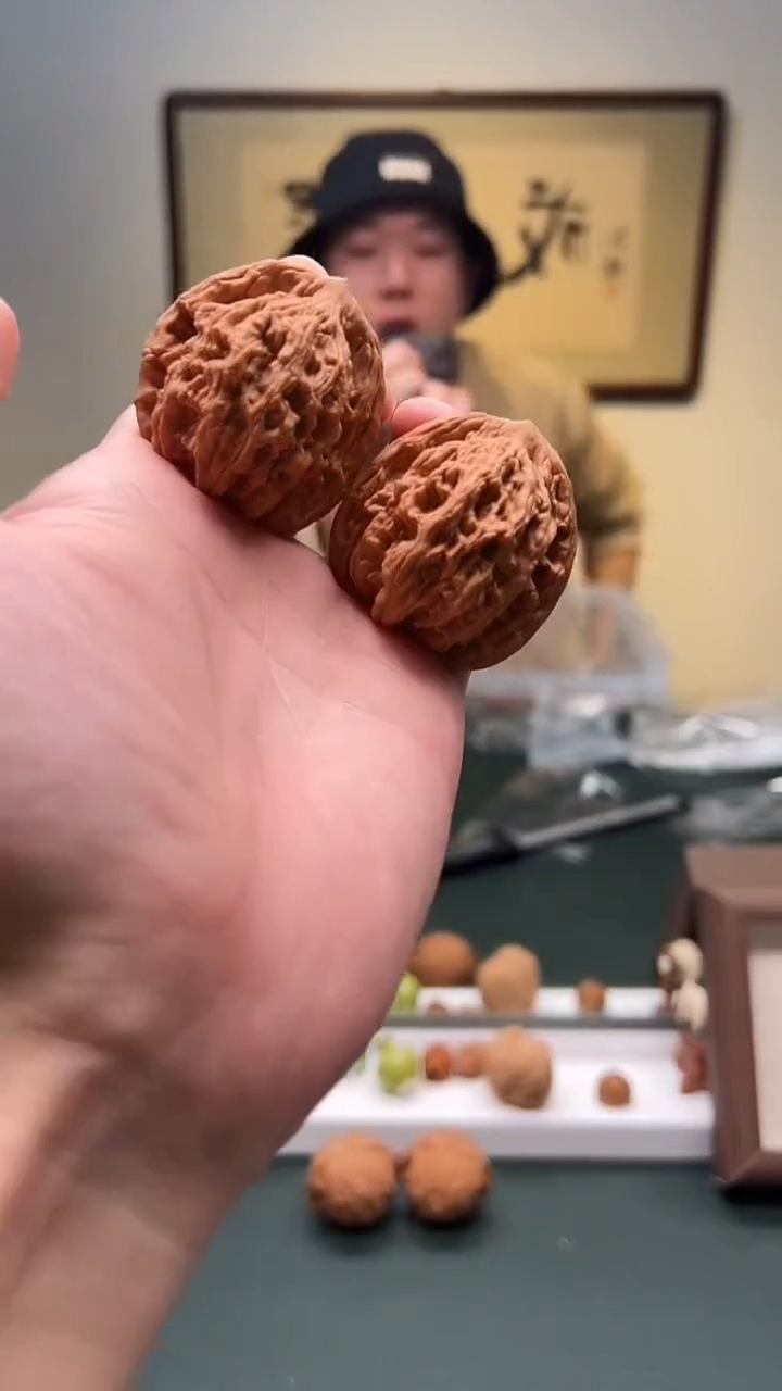 把件文玩核桃41mm+ 虎头一对  43号