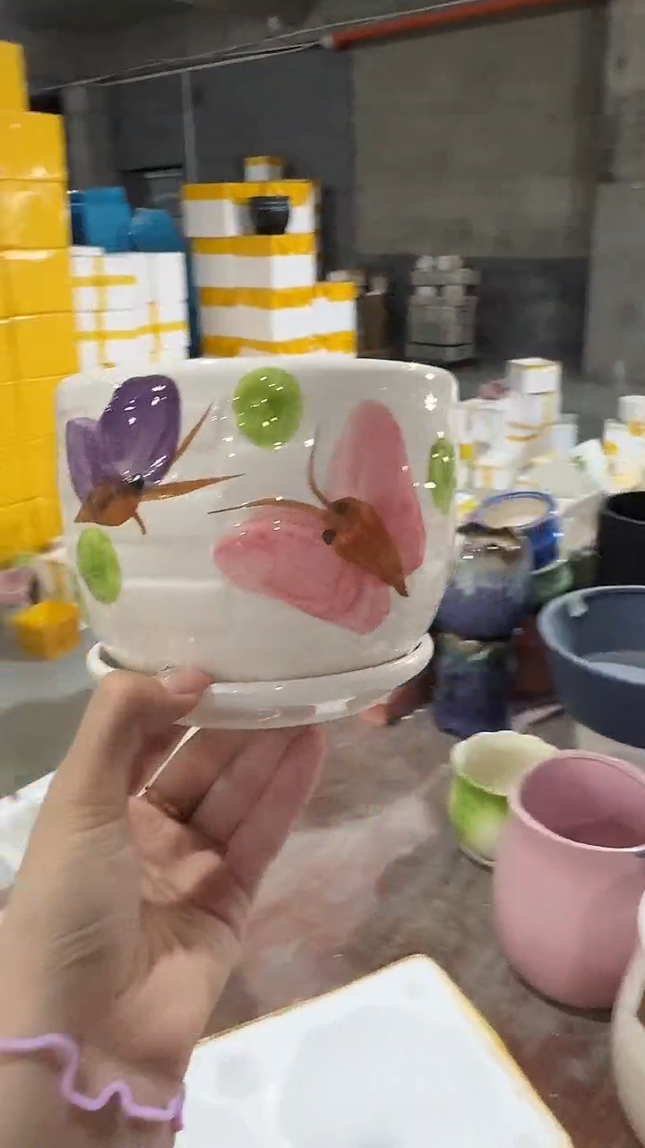 高温陶瓷花盆+E4