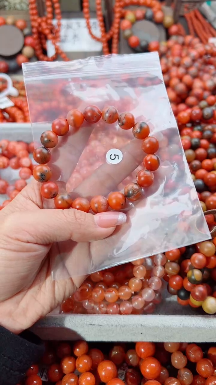 南红玛瑙未镶嵌手串10+