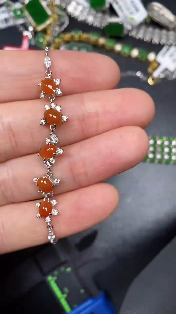 银S925镶嵌戒指翡翠1200