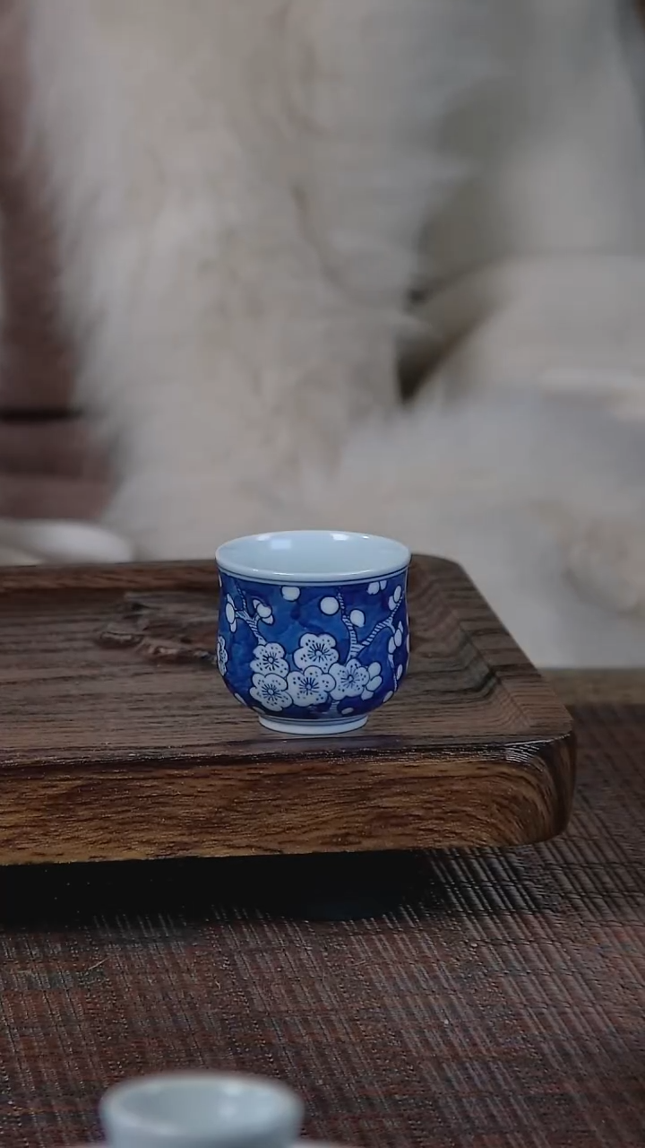 【闪购商品】折葵非器手工手绘冰梅迷你炉式杯