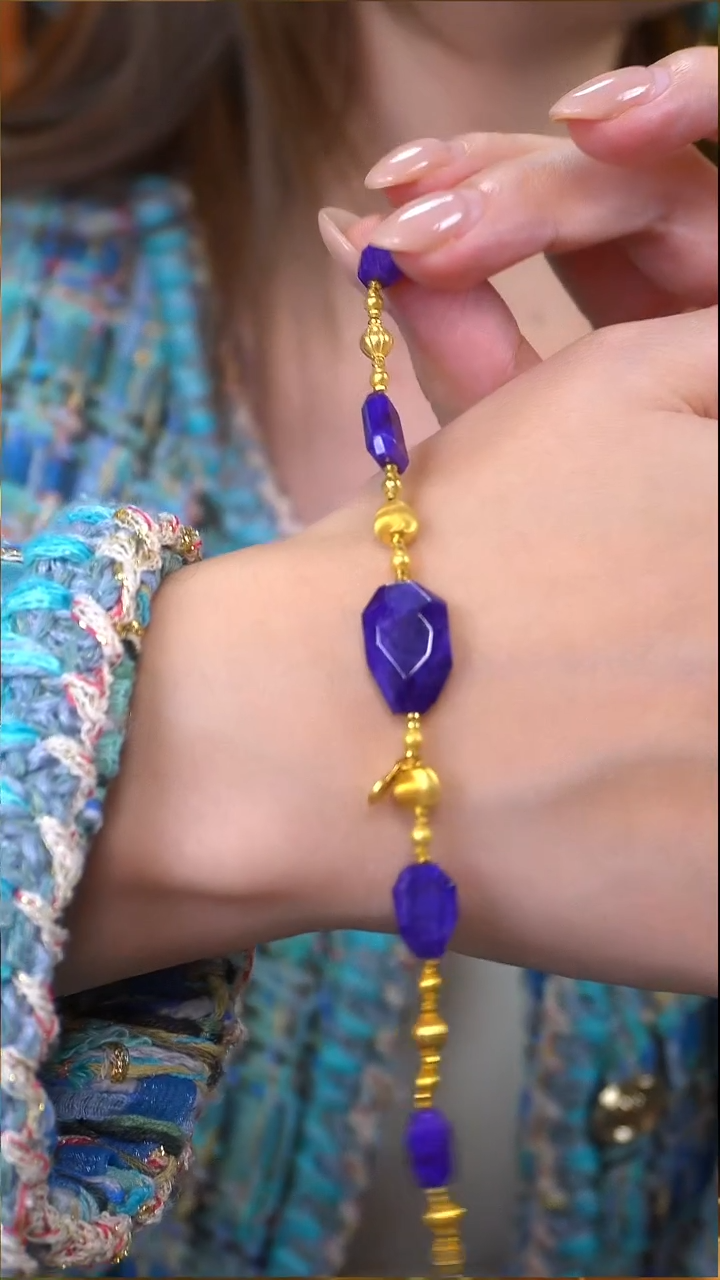 苏纪石（舒俱来）18K金镶嵌手链多样性发