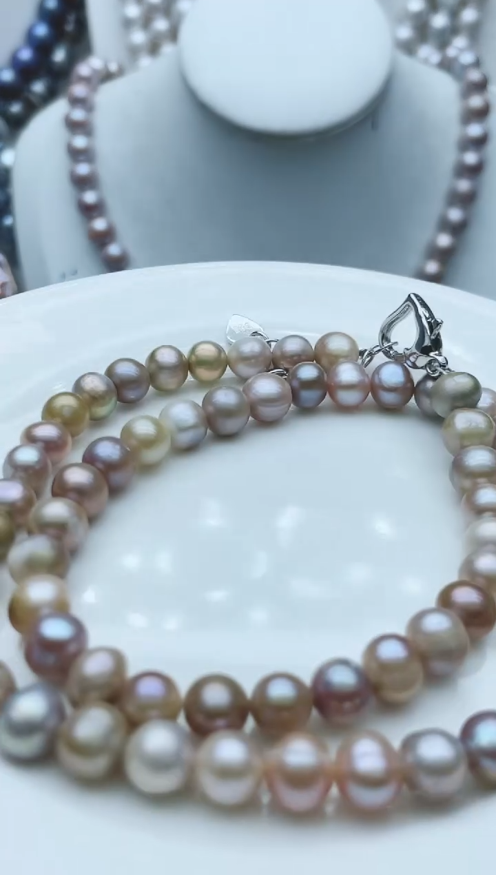 【闪购商品】淡水珍珠颈饰钛钢1