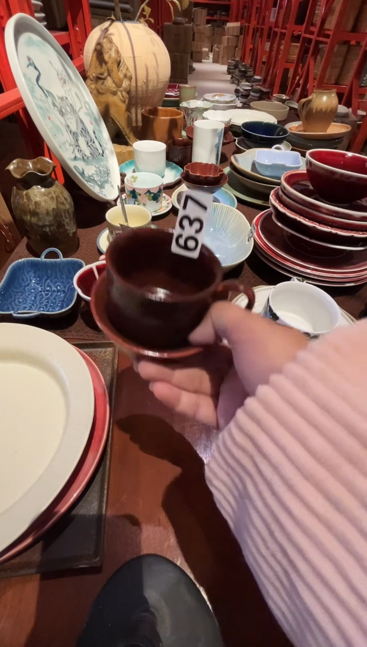 瓷片二*637红色2只