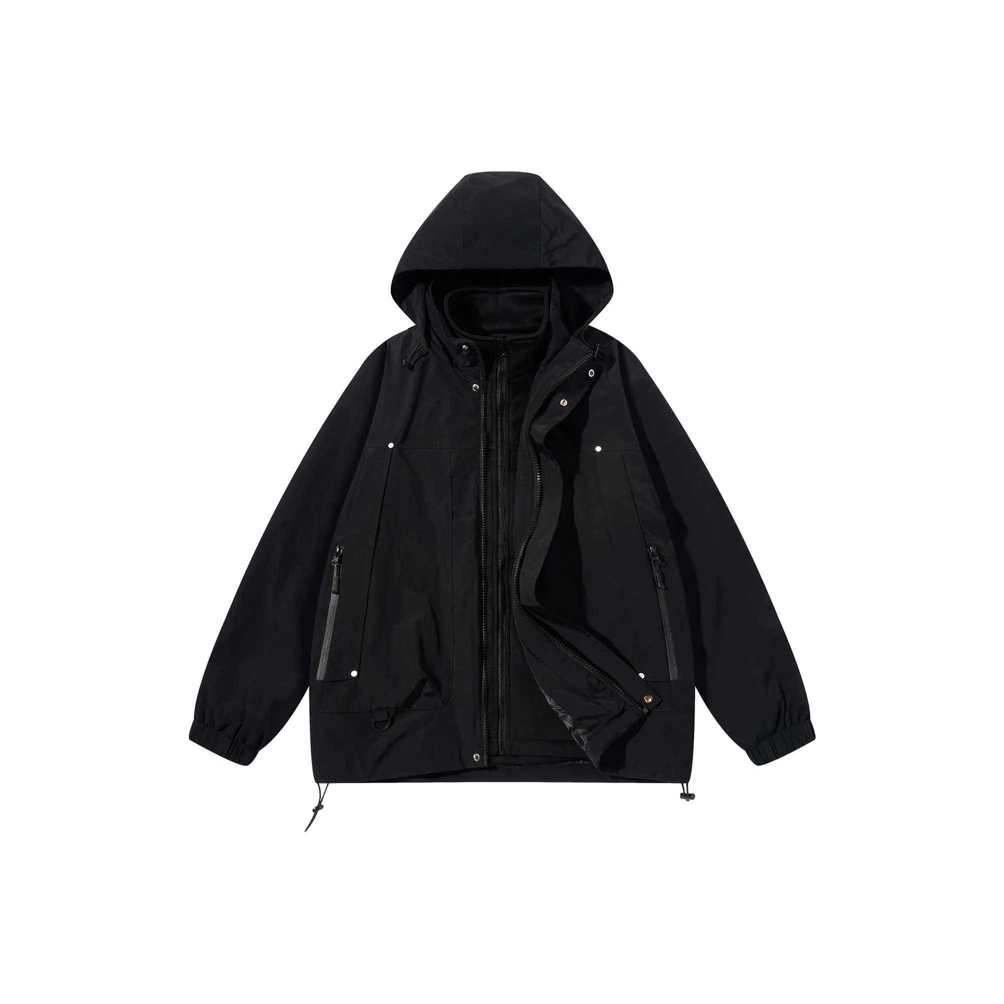 秋冬防风连帽保暖休闲工装夹克外套28303