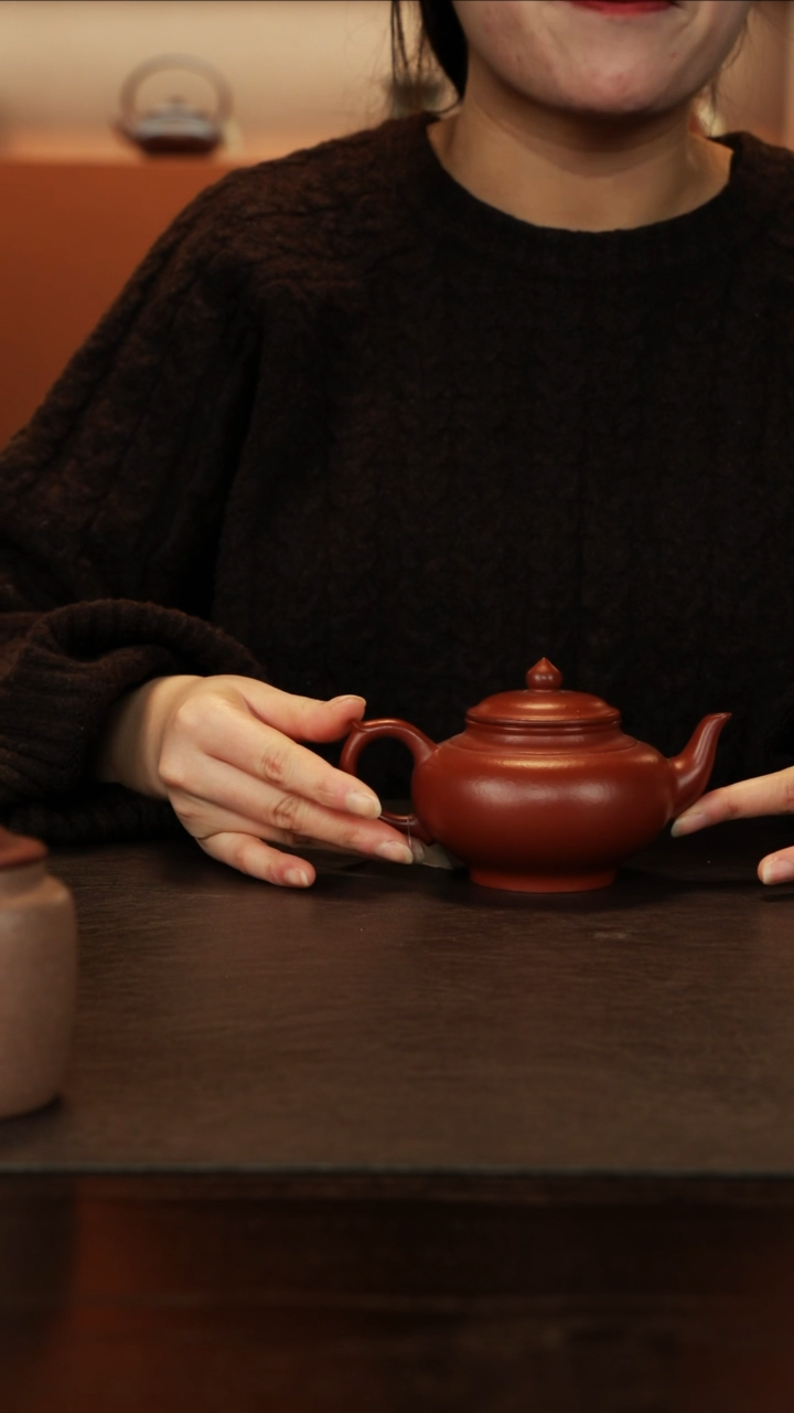 【闪购商品】紫砂茶壶直播福利范敬荣朱泥笑樱壶300cc