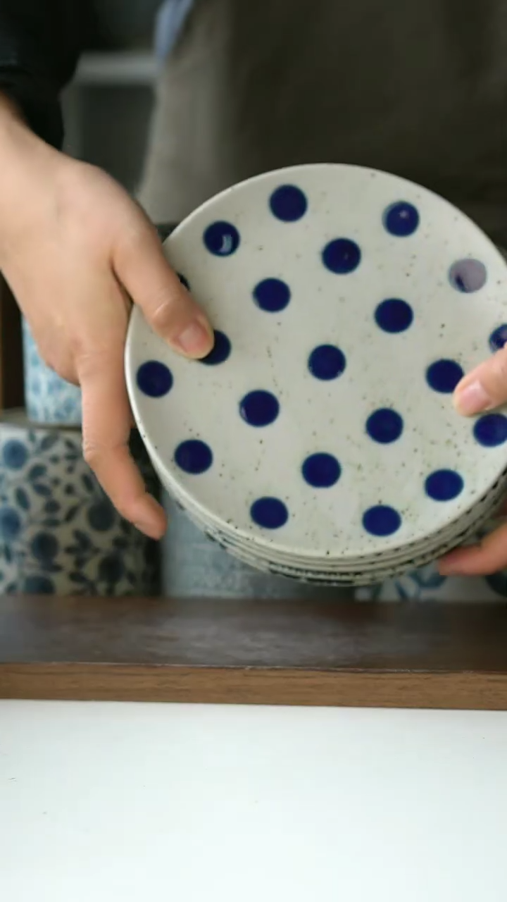 【闪购商品】陶瓷甜品碟6只问@4-2@