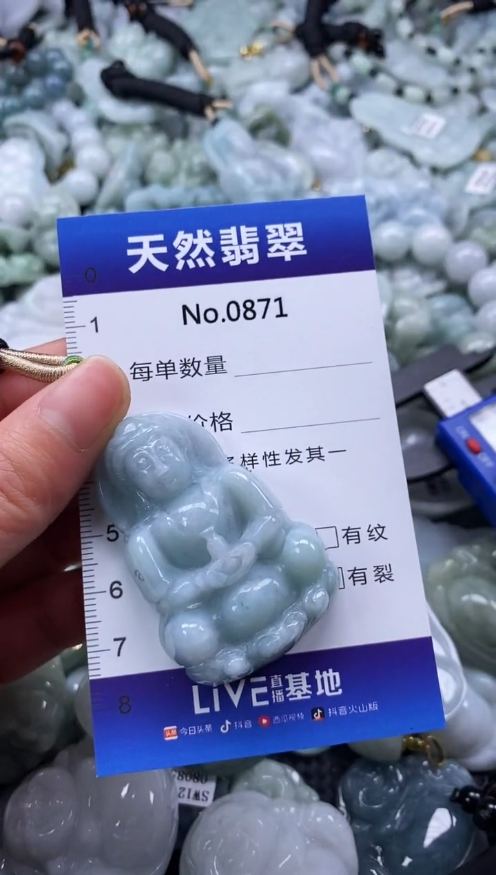 【闪购商品】翡翠颈饰未镶嵌缅甸A货翡翠0871