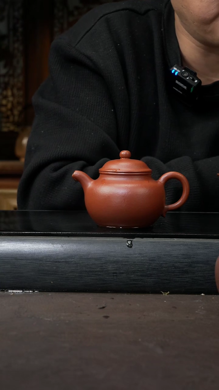 【闪购商品】紫砂茶壶赵庄朱泥 莲子 150cc 007