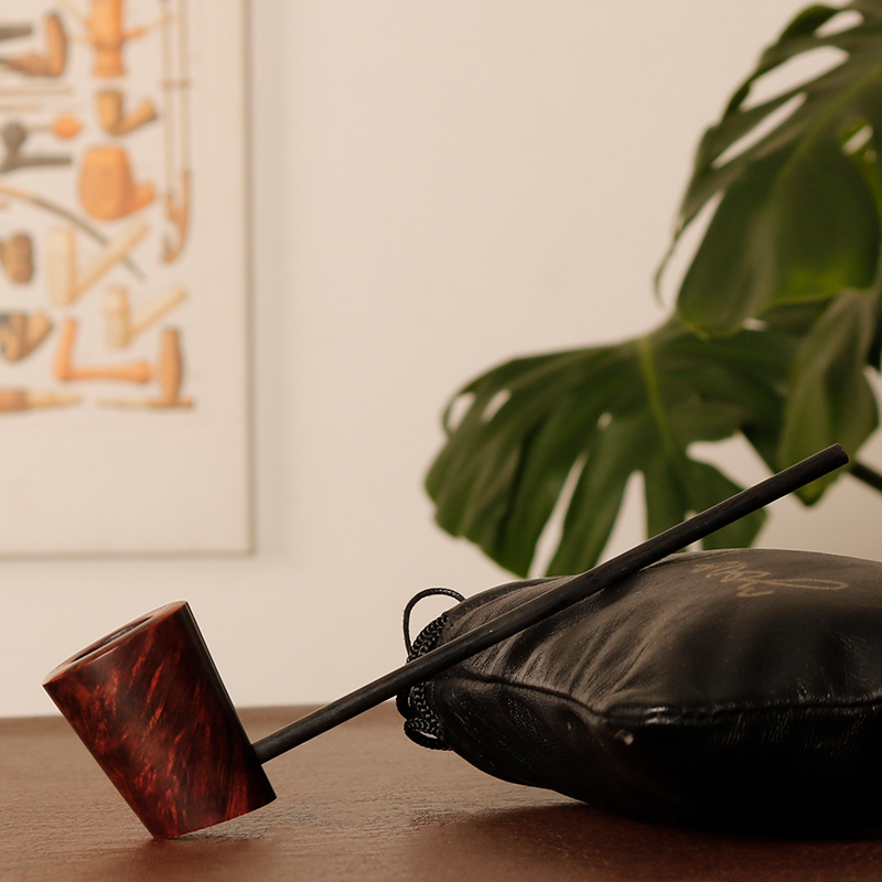 葡萄牙大师Joao Reis乔瑞斯 深色光面锤子斗 手工石楠木烟斗