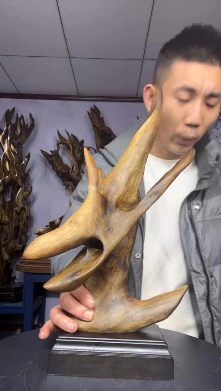 金丝楠木雕款c*H金丝楠木工艺品摆件
