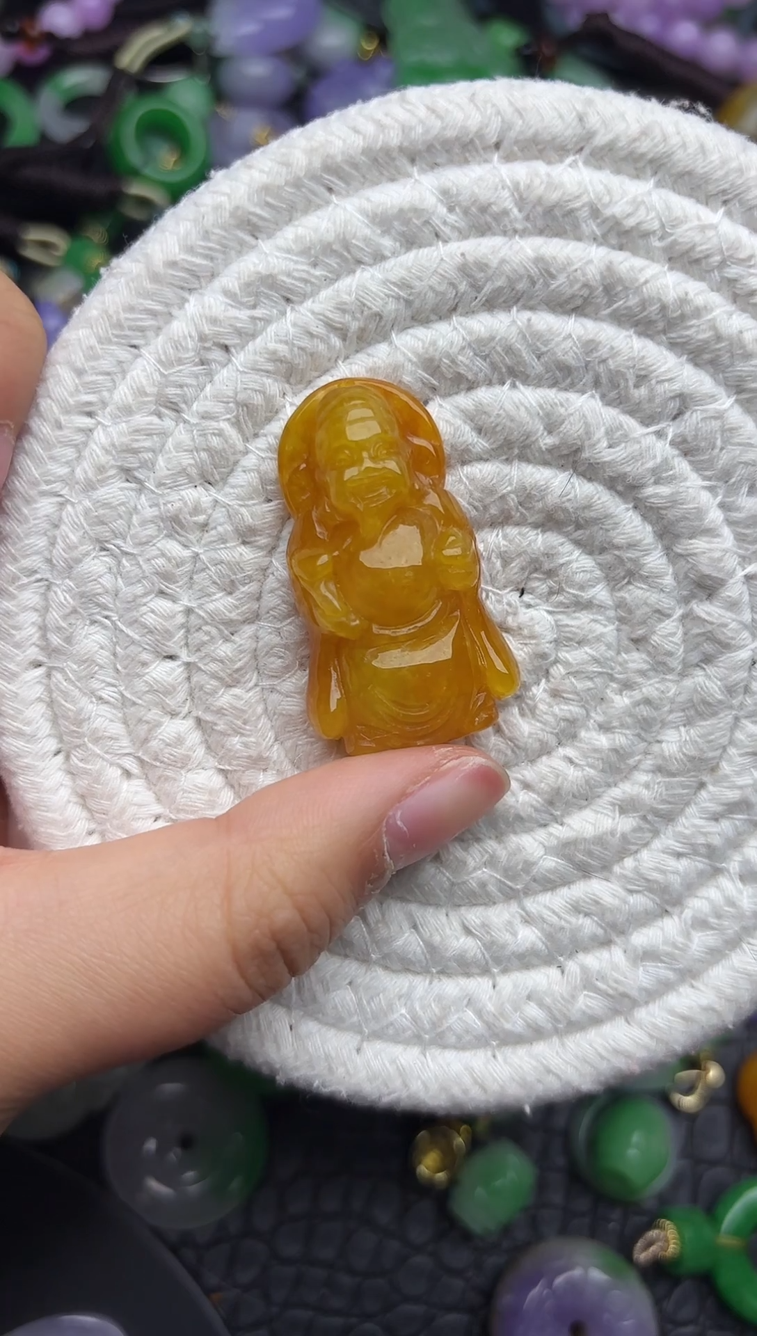 颈饰未镶嵌翡翠缅甸翡翠吊坠