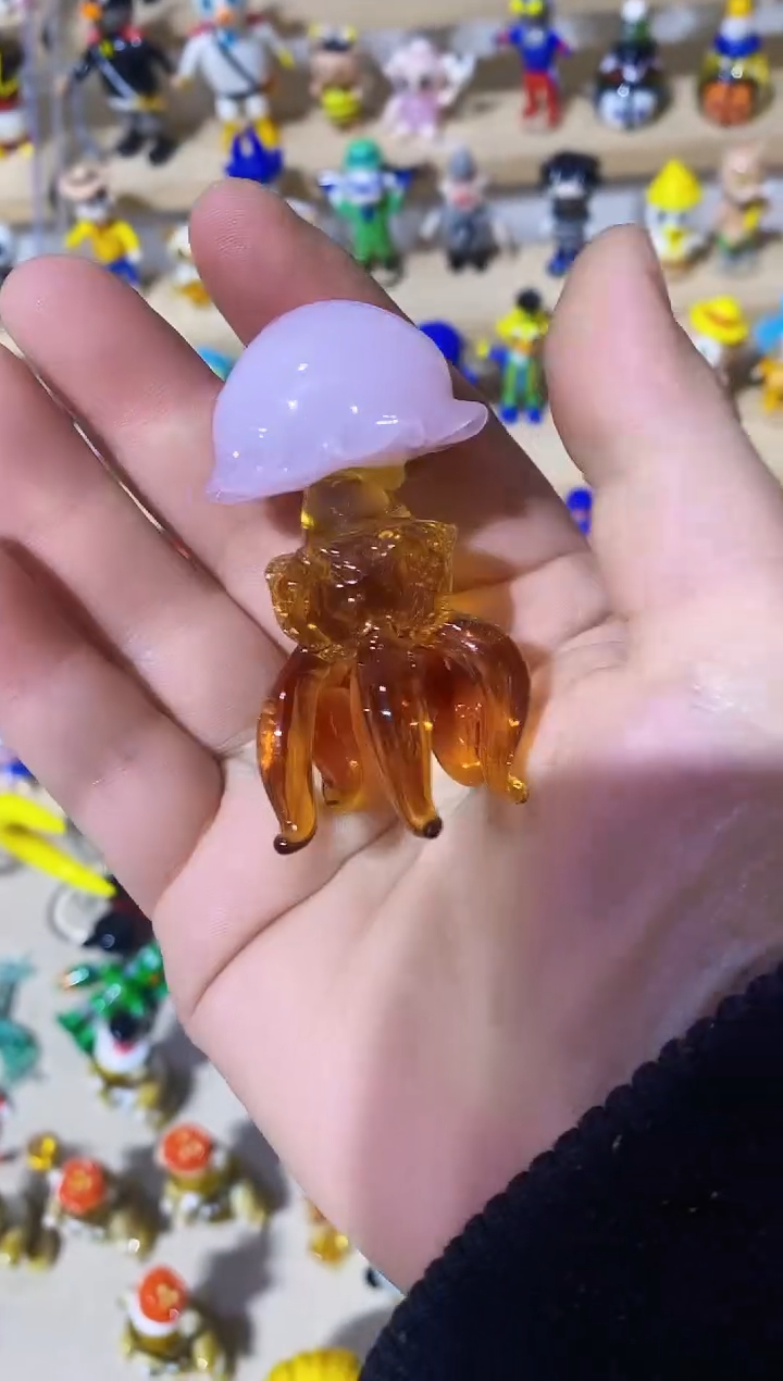【闪购商品】琉璃手工艺品水母