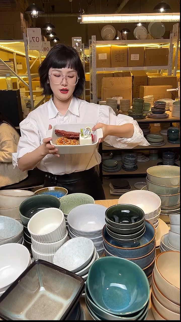 瓷225外贸尾货窑变釉下彩默认微瑕