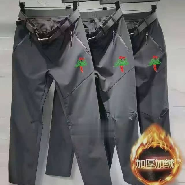 1 2025年【加绒乌+】【男士冲锋裤】 户外长裤保暖弹力防风透气百搭款