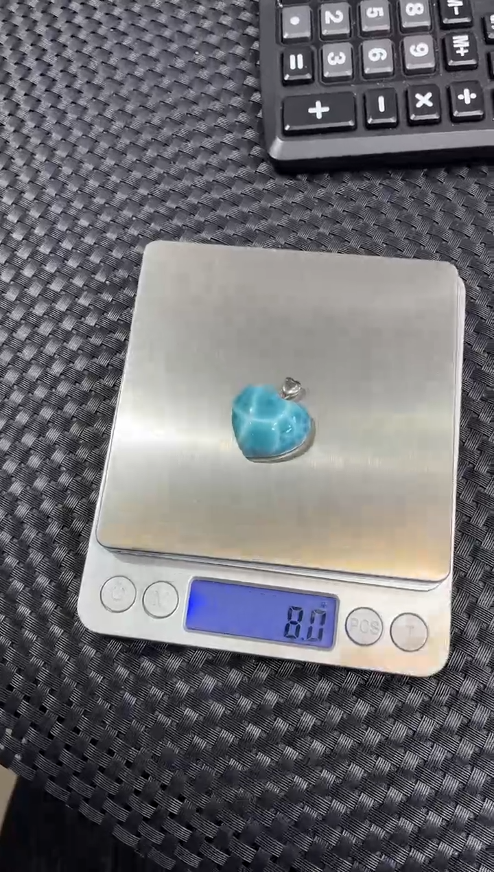 针钠钙石（海纹石）未镶嵌吊坠(不含链)67