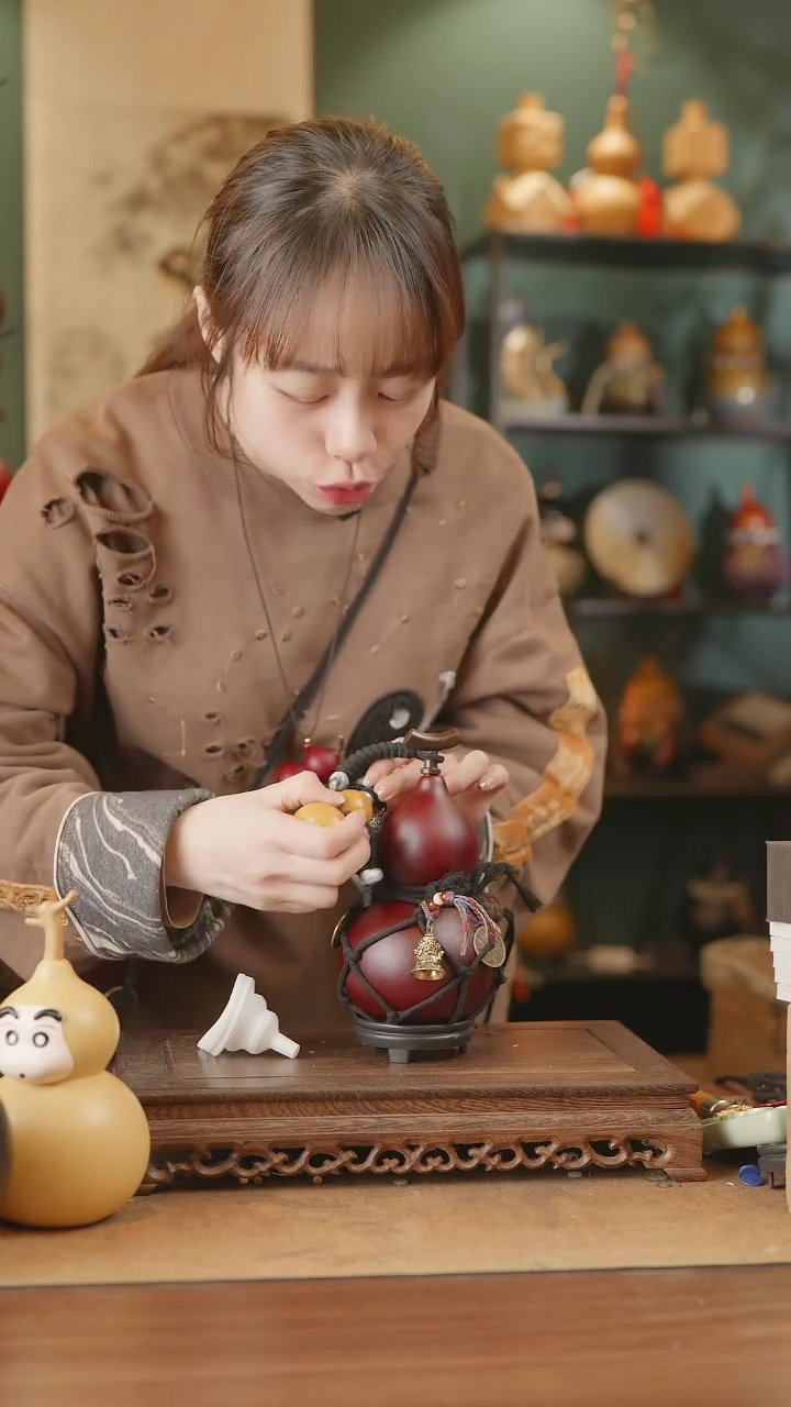 【闪购商品】130号精品天然大漆工艺防渗内胆酒葫芦~