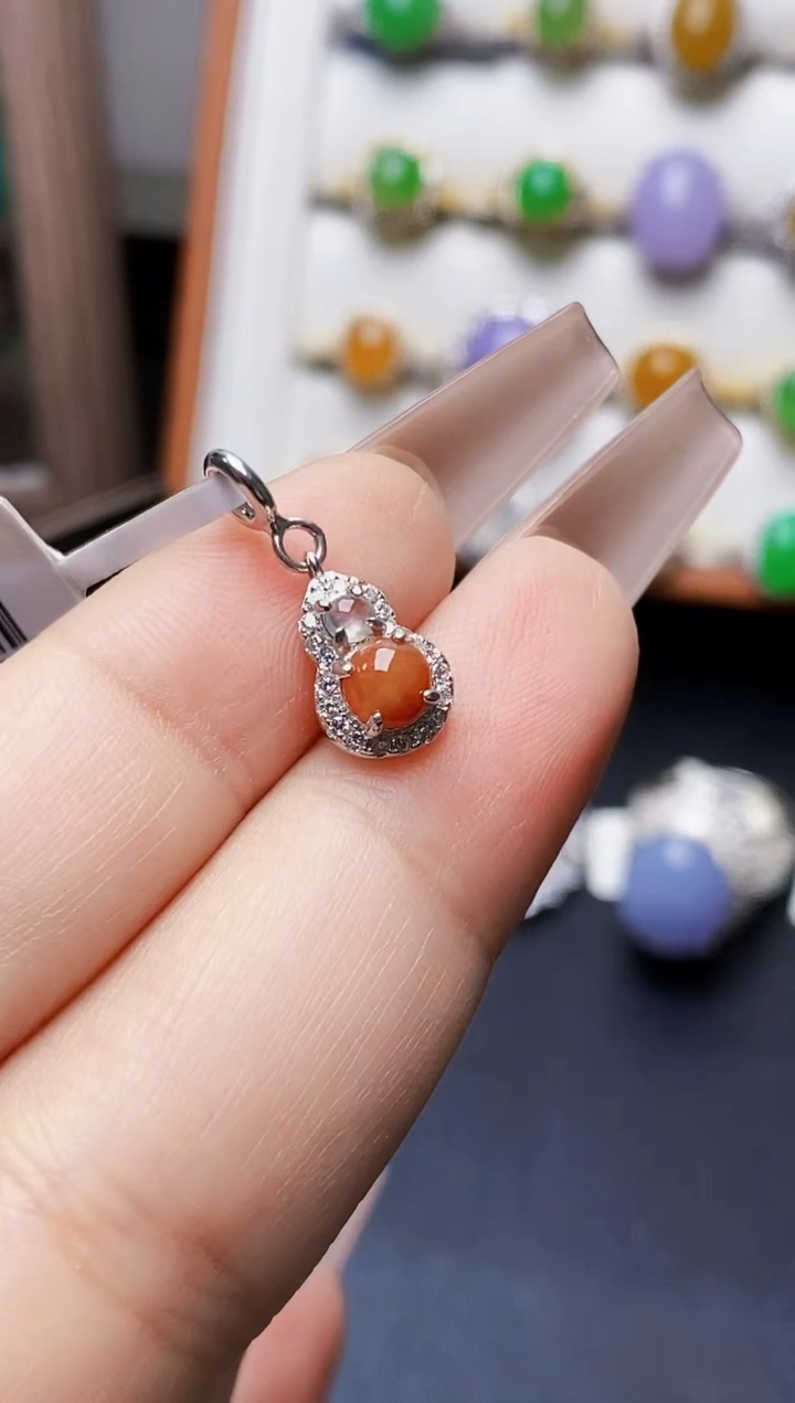 银S925镶嵌戒指翡翠2170