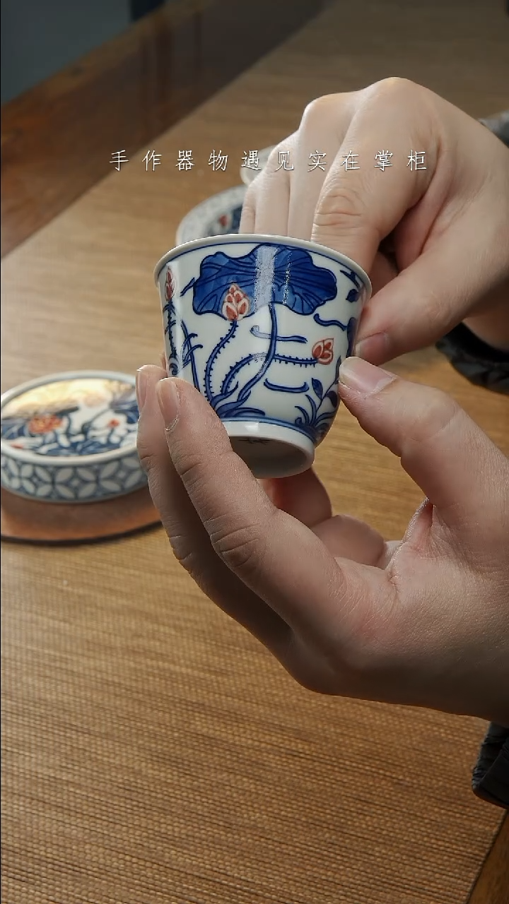 【闪购商品】摆件景德镇手工手绘茶具大器宛成