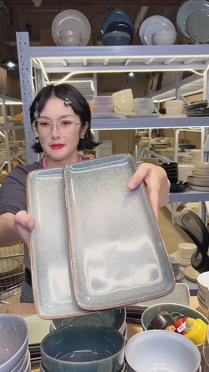 瓷269外贸尾货高温釉下彩陶瓷餐具默认微瑕