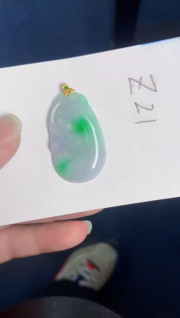 【闪购商品】翡翠颈饰18K金镶嵌000000000
